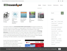 Tablet Screenshot of ecoresearch.net